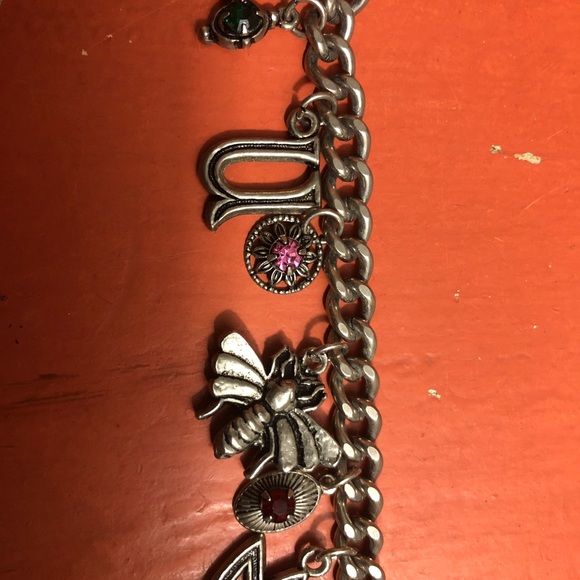 Vintage Sweetheart Charm Bracelet WILL YOU BEE MY SWEETHEART symbols message - Picture 9 of 9